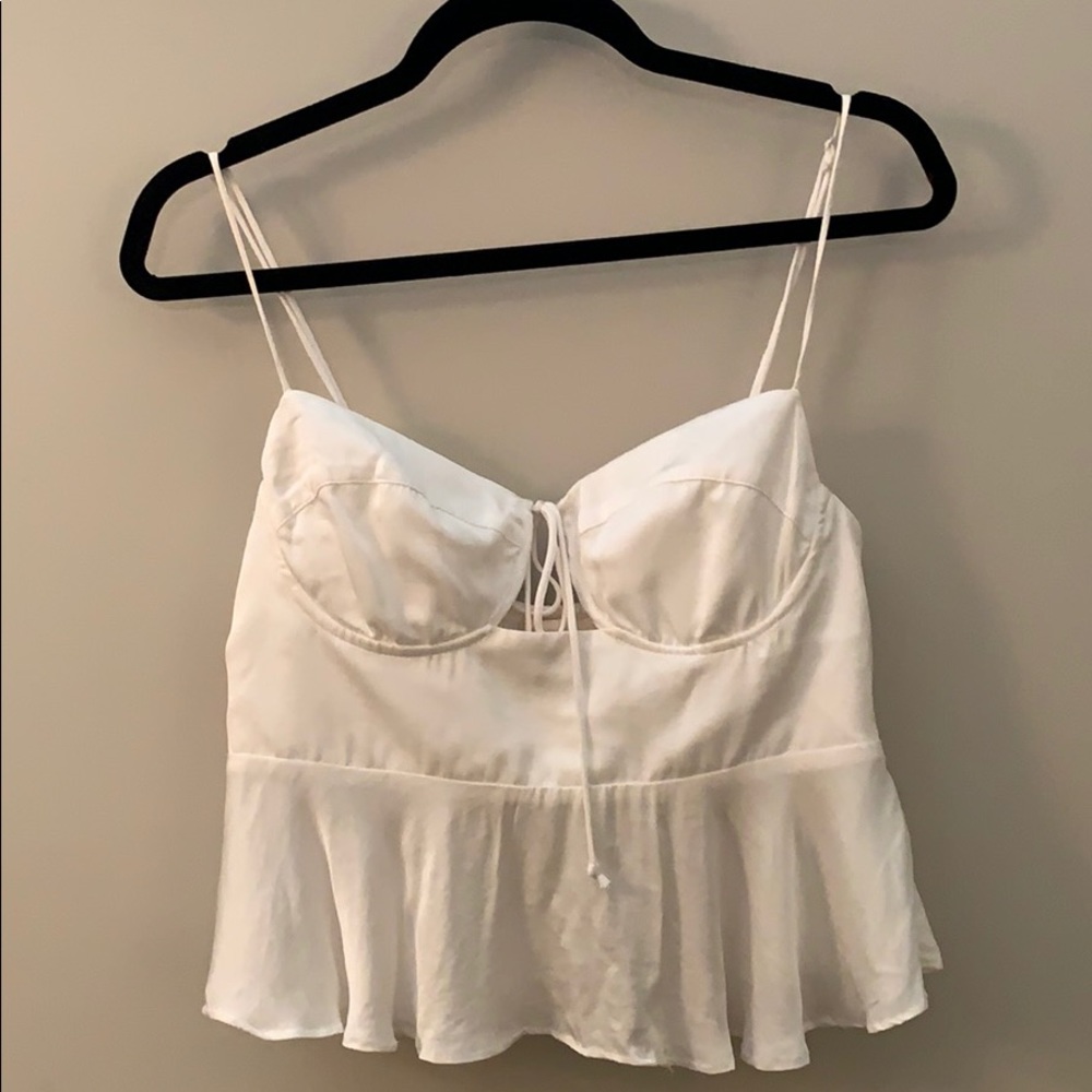 White Silk Tank